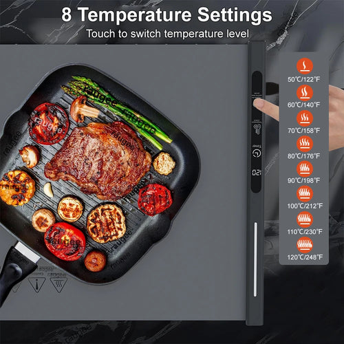 Electric Food Warmer Plate - KissTheChef